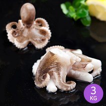 [마칸] 손질 절단 쭈꾸미 3kg 1박스 (500g x 6팩) 업소용 도매용, 단품