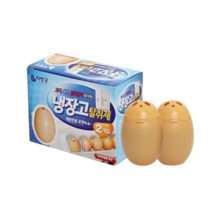 귀여운 계란모양 냉장고 악취 냄새 제거 탈취제(2p) 김치 생선 반찬 쉰내 곰팡이