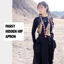 팬지 히든힙 앞치마 [수달컴퍼니 앞치마 가벼운 무게 생활 방수 미용 공방 카페 apron], S, 1개