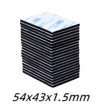 초강력 양면테이프 양면 테이프 자체 접착 폼 스티커 장식 스폰지 고점도 검정/흰색 10-400 개, [14] Black 54x43, [01] 1.5mm, [03] 50pcs