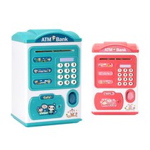 귀여운 지문 ATM 저금통, 블루고양이