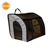 해외발송 (애완동물 카시트)미국 KH 개 개집 안전 좌석 접이식 테디 애완 동물 케이지 자동차 골든 리트리버 후면-11659, 01.43 X 40 X 38cm