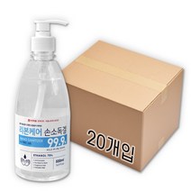 리본케어 손소독제 에탄올 70% 500ml, 손소독겔 20개