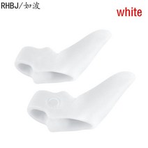 발뒷꿈치패드 실리콘 젤 2 개 엄지 교정기 Bunion 작은 발가락 보호기 분리기 외반증 손가락 교정기 발 관, 15 15 2pcs white