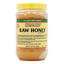 Ys Bee Farms 생 꿀 Raw Honey 22oz, 623g, 1개
