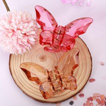 나비 리본 집게핀 투명 반묶음 롱헤어 골프리본핀 은비녀 스프링 끈 머리 디스코핀 핀정리대