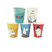 무민 칼라 일회용 종이컵 5종 9oz, 100개입, 1박스