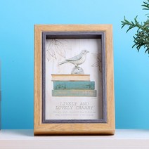 원목 깊은 사진액자 청첩장보관틀 홈데코 장식소품