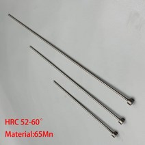 고정핀 R핀 스냅핀 1.1mm 1.6mm OD 100mm 150mm 200mm 길이 65Mn HRC60 원형 팁 플라스틱 사출 부품 금형 스트레이트 펀칭 이젝터 핀105289, 12Pieces 1.6x200mm