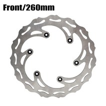 브레이크패드 보조 조수석 전방 후방 브레이크 디스크 로터 260/220mm Husqvarna 용 KTM EXC SX XCF125 2