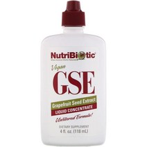 뉴트리바이오틱 NutriBiotic 비건 GSE 자몽 씨추출물 농축액 118ml(4fl oz), 1PACKAGE, 상세설명참고