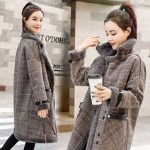 휠렉스 겨울 여성 퍼 모직 루즈핏 롱 털 자켓 9032