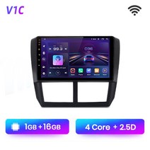junsun v1pro ai 음성 4g car radio carplay android auto 멀티미디어 for subaru forester 3 sh impreza 2007-201, 와이파이(1GB 16GB)1