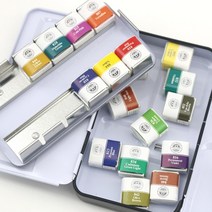 [홈앤스쿨] 문교 고체물감 리필용 24색 낱색, 838번