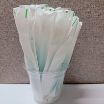 성수유통 일회용칫솔 업소용 호텔 치과 고급미세모(그린)원터치 포장, 그린 100개입 1세트