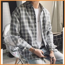 남방 체크 무늬 셔츠 남성 캐쥬얼 남자 상의 추천 봄 가을 옷 의류 상의 의상 대학 생 외출 패션 패셔니스타 코디 미팅 소개팅 데이트 룩북 잡화 INSUM22