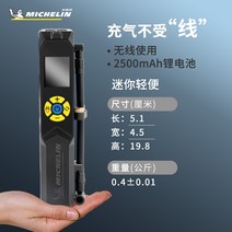 미쉐린 휴대용 자전거 오토바이 자동차 타이어 공기 에어 주입기 충전식 공기압 전동 펌프, 휴대용 공기 펌프 3321【보관 가방 보내기】