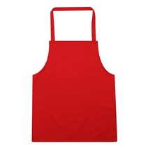 손님용 앞치마/남여공용, 레드