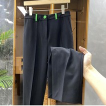 블랙드팬츠 Q화물 이모델 형 진심 예쁜 정말 미치도록 사랑하다 슬림핏 트임 캐쥬얼 정장바지 여성 3310243076