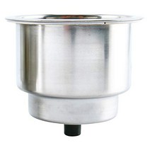 DasMarine Stainless Steel Cup Drink Holder with Drain for Marine Boat RV Camper (1pcs), 1