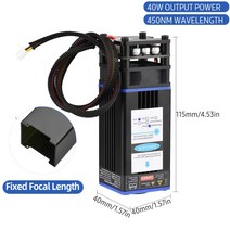 레이저각인기 소형레이저각인기 소형레이저각인기 레이저마킹기450nm 5.5-80W 레이저 모듈 고정 길이 조각, 05 40W
