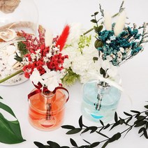 1+1 라미유 프리저브드 드라이 플라워 디퓨저 원형 120ml, [퍼플,화이트] 화이트머스크