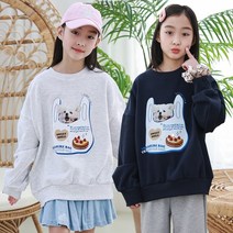 제니키즈 JN 트레져백 맨투맨 봄 가을 여아 주니어 쮸리 티셔츠