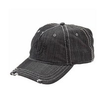 True Religion 참종교 남성 괴로운 편자 야구 모자 야구모자 캡모자