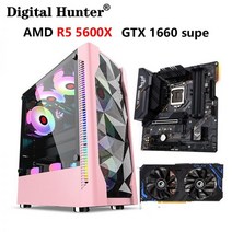 고성능 게임 PC AMD R5 5600X DDR4 32GB SSD 960GB GTX 1660 super, B.16G 960G GTX1660s, A.검은색