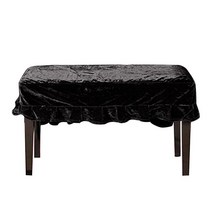 내구성 소프트 벨벳 장식 피아노 커버 Macrame 핸드 워시 실용 홈 커버 방진 보호 안티 스크래치, Double stool cover