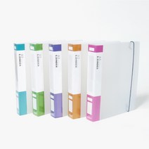 이글바인더 A5 20공 반투명 PP 바인더 520B, 바인더 + 블루 고정밴드, 1세트