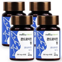 멜로우네이쳐 상어 연골 콘드로이친 정 분말 가루, 4개, 90정