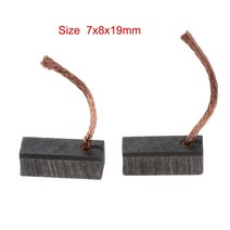 저렴한 일반 모터용 일반 전기 모터 교체용 모터 카본 브러쉬 키트 브러시 7*8*19mm 동력 전달 2 피스, 한개옵션0