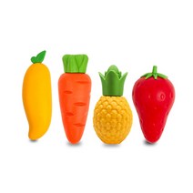 달자샵 1+1 닳지않는 무똥 고무지우개 귀여운 과일야채 모형 대왕 지우개, 1Pcs+1Pcs, 랜덤
