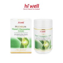 뉴질랜드 하이웰 프리미엄 홍합 글루코사민 5500 180베지캡슐 초록잎홍합 그린머슬, 1box, 180캡슐