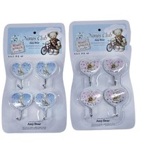 노노스하트 4P 행거 곰돌이하트모양소품걸이 키즈방꾸_230313EA, 쿠팡 본상품선택, 쿠팡 1