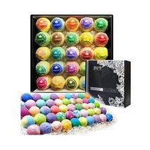 Rachelle Parker 배쓰밤 선물 세트 에센셜오일 입욕제, 50 Pack Bath Bombs
