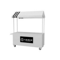 판촉 테이블 부스 야외 행사 진열대 플리마켓 트롤리, 빨간색 180x60x200