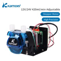 지하수 워터 펌프 Kamoer 스테퍼 모터 설치 12V 고정밀 소형 연동 도징, [01] 6 Ro, [07] B14
