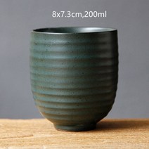 티컵 티웨어 커피세트 티세트 찻주전자 고급 대형 세라믹 티 컵 도자기 찻잔 차 도구 일본 세트 워터 마스터 싱글 석기, [25] black