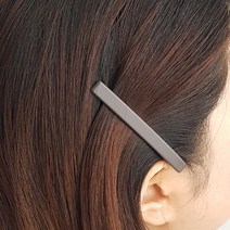 인조이박스 기본 일자 자동 옆머리핀 빼빼로핀 MUW08D