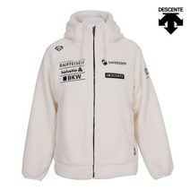 [데상트] 자켓 KQF SM323SKT91-WHT 남녀공용 스위스 스키팀 셰르파 플리스 자