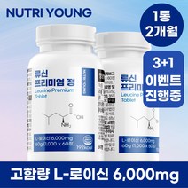 뉴트리영 류신 단백질 프리미엄 정 1000mg, 3+1통 8개월