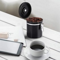 COFFEE 컨테이너 벤트디자인 L BEANS 1800ML 원두커피통 BLACK (가격자유판매) 할인공급