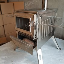 휴대용 야외 캠핑 불멍 바베큐 우드 오븐 화로대 스토브 난로 화덕, 캠핑장작오븐, 1개
