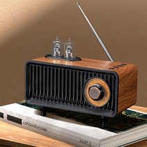 효도라디오 소형 라디오 감성블루투스 스피커 휴대용 엔틱 빈티 레트로 FM, 로즈우드