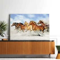 출세운 팔마도 칠마도 행운을부르는 말그림 사장님 회장님 캔버스 액자, 07.합격 오마도