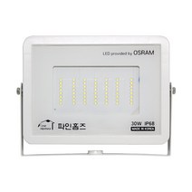 파인홈즈 LED 투광등 30W 백색 방수등 경관등 공장등 외벽등 간판조명 캠핑조명 저온 냉동창고등 고효율 투광기 IP68 방수 방진 결로현상 방지 실외등 창고조명 슬림 간판등, 주광색
