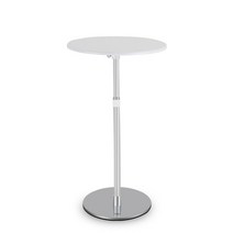 심플 스타일 미니 스탠딩 테이블 원형 탁자 원탁 스탠딩 바 테이블 철제 원목 나무 우드 상판, 크림색 바탕 화면