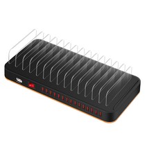 USB 멀티 허브 포트 분배기 확장 영업용 충전기 업소용, 6포트 USB 충전기- 50W
